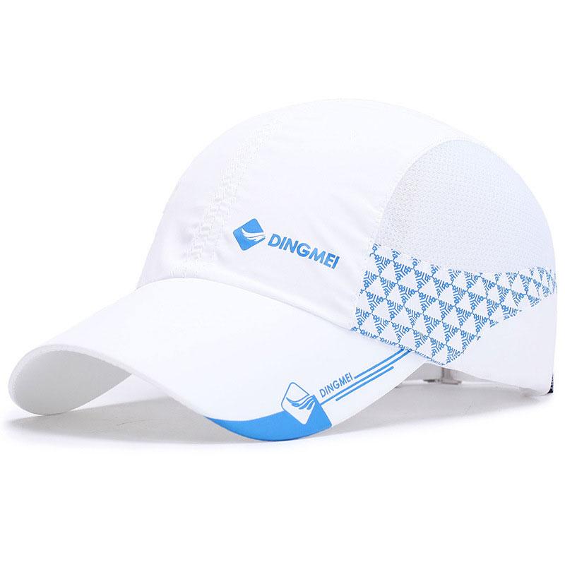 Unisex Atmungsaktive Schnelltrocknende Baseballkappe Sportliche Sport-Mesh-Sonnenhüte Leicht Unstrukturiert Verstellbar Bequeme Baseballkappe white