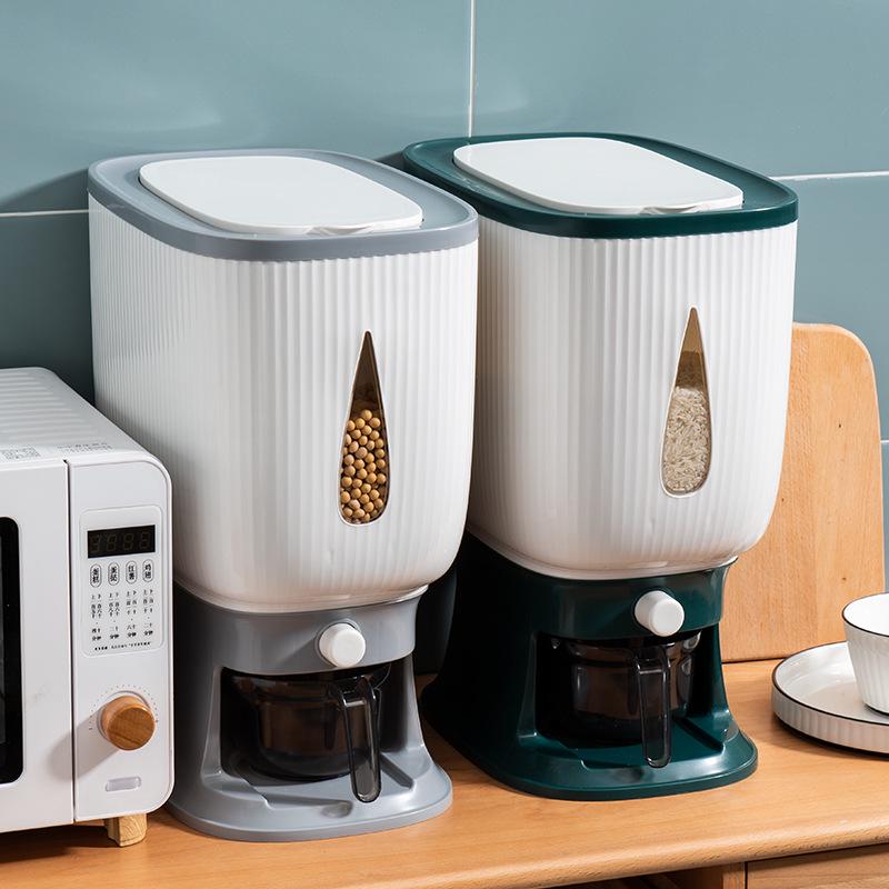 20 Jin Capacity Moisture-Proof Rice & Flour Storage Bucket - Insect-Proof, Food-Grade Kitchen Grain & Cereal Box