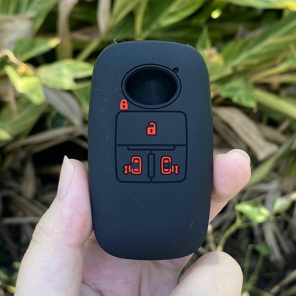 Silicone Car Key Cover Case Shell For Toyota Raize For Daihatsu Rocky 4 Buttons Key Cover Case Car Accessories