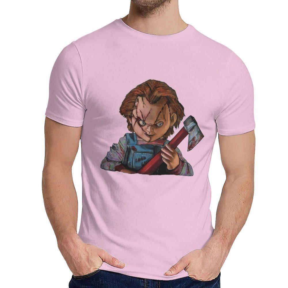 Quality Cotton Chucky Horror Child Movies T Shirt Man Soft Cotton Classic Round Neck