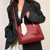 Women's Handbag New Chinese Embroidered Shoulder Bag Premium Contrast Color Daily Commuter Large Capacity Tote Bag