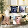 Singer Kim Petras Don't Lie Single Pillow Case Square Double-Sided Printing Short Plush Sofa Cushion Cover Bedroom Bedside