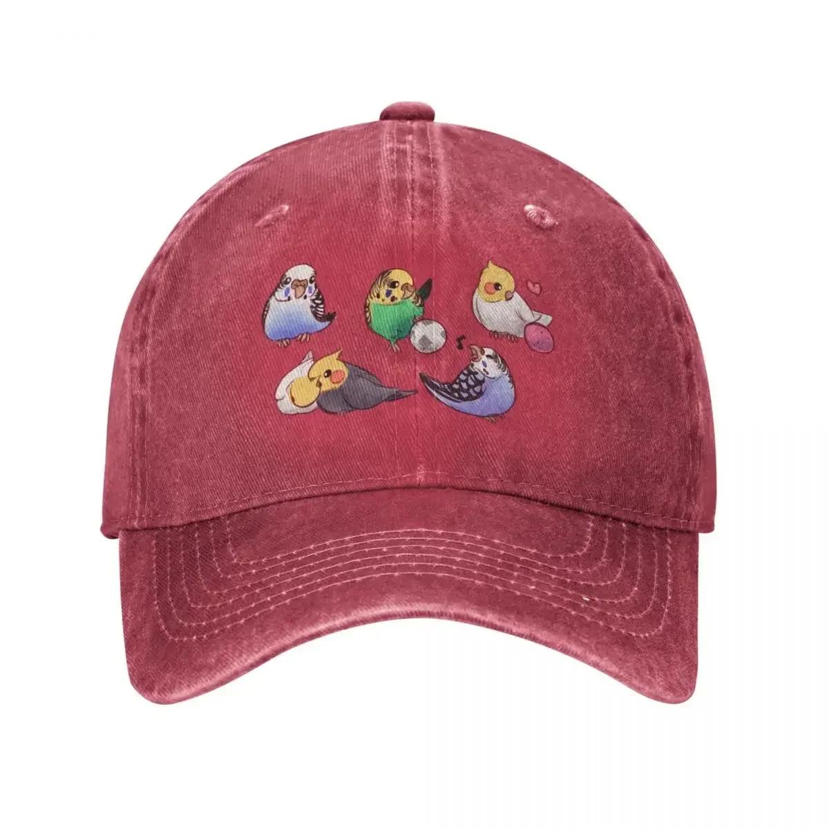 

Budgies Cockatiels pink Cap Cowboy Hat trucker hat fishing hat Winter hats for Women Unisexs