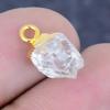 Natural Crystal Rough Gemstone 925 Sterling Silver Jewelry Pendant 0.59" P9k75