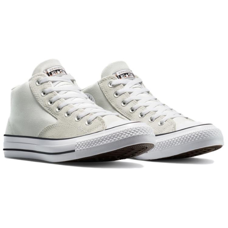 Converse All Star Fashion Comfortable Durable Mid-Top Skate Shoes Unisex Sneakers White Gray A13209C