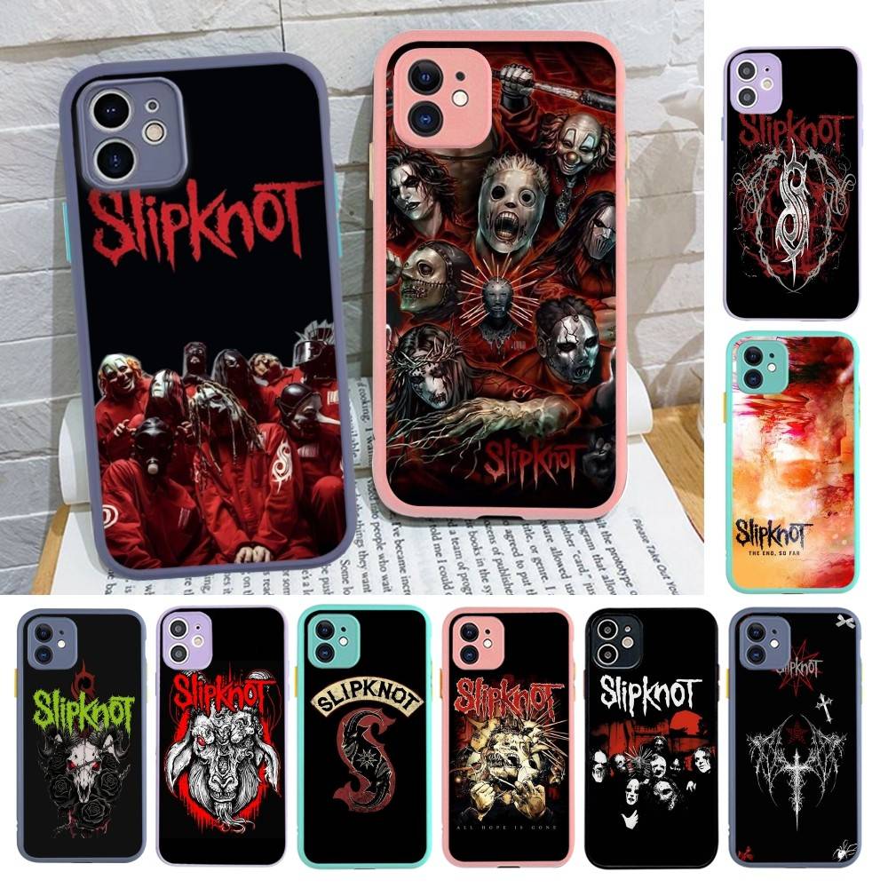 Slipknot Band Silicone Case For IPhone 16 15 14 13 12 11 Pro Max Plus X XS MAX Shockproof Matte Cover
