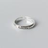 Trendy S925 Silver Smile Face Finger Ring For Women Unique Fashion Statement Jewelry