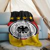 1PC Germany Football Emblem Printed Soft Flannel Blanket Throw for Adult Bedroom Living Room Sofa Camping Travel Fan gifts Christmas Gifts
