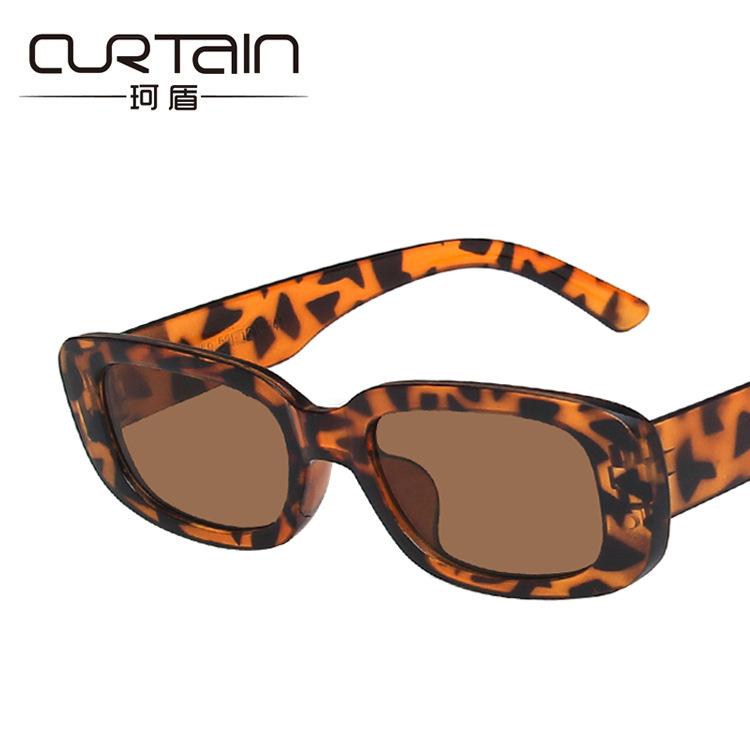 European and American small frame sunglasses, simple square new models, sunglasses, fashionable punk street shooting catwalk glasses