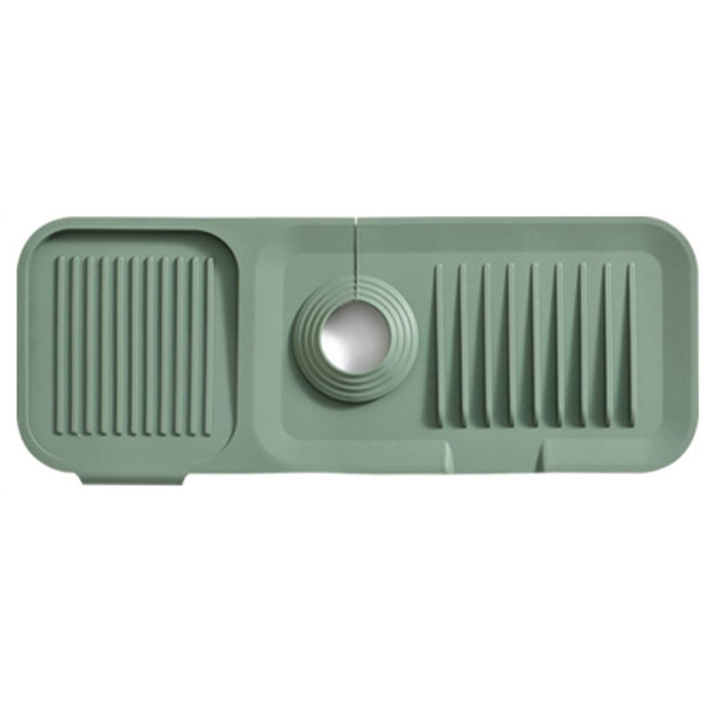 Faucet Mat Silicone Sink Guard Safe Clean Odorless Sink Accessory for Kitchen Bathroom Dark Grey