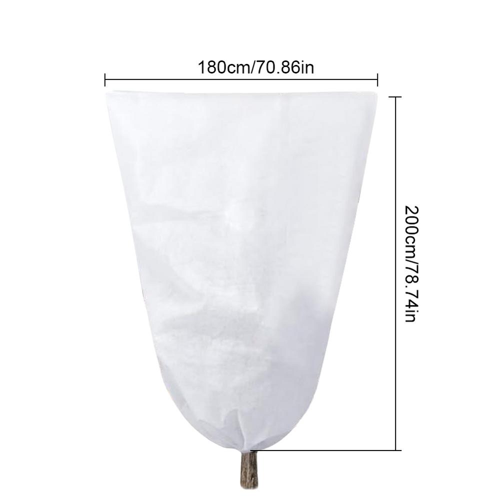 

Укрытие для растений от заморозков 79x71 дюйм Защита от мороза Зимнее укрытие для растений от инея Покрытие для деревьев На шнурке Погода в холодное время года Многоразовое Защита от инея