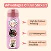 60pcs Suitcase Stickers Waterproof Stickers Scooter Computer Tablet Cartoon Decoration
