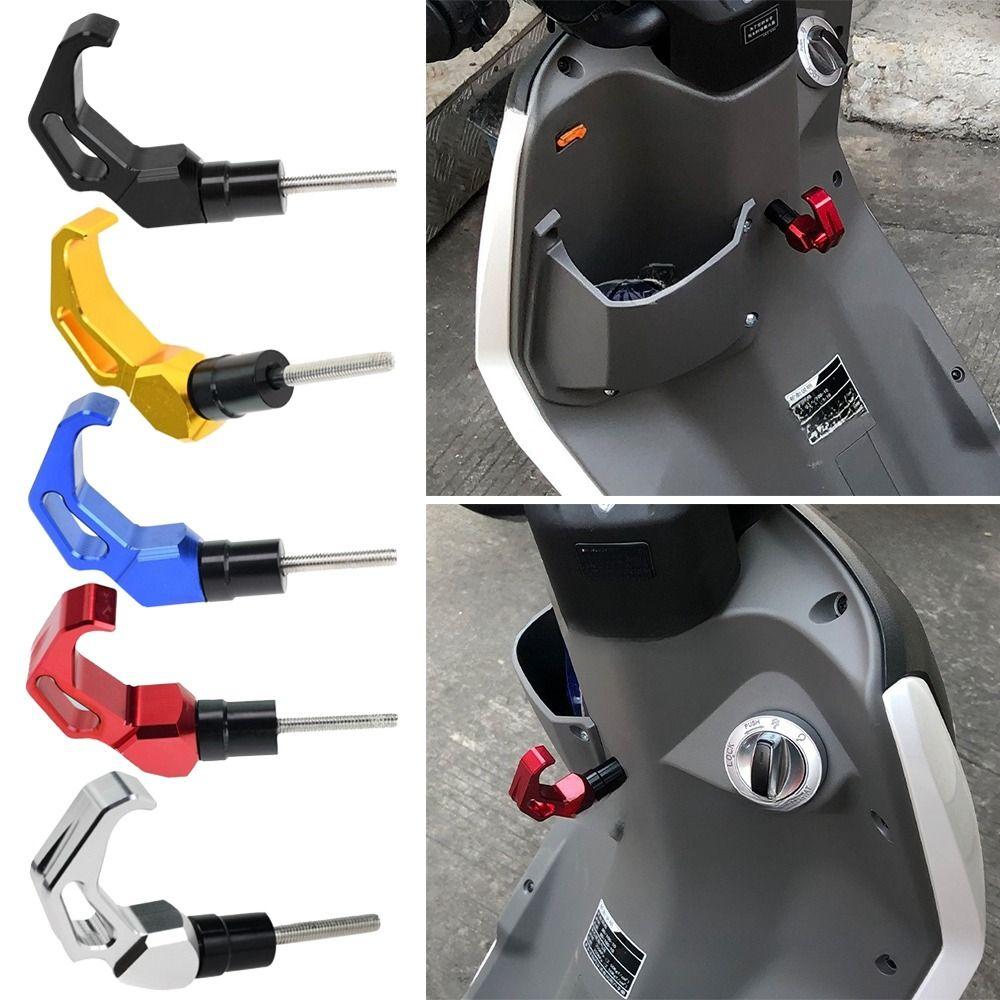 Universeller Aluminiumlegierungs-Motorradhaken Bunter Mehrpositionen-Montage-Gepäckhaken Helmhakenhalter Lieferfahrer