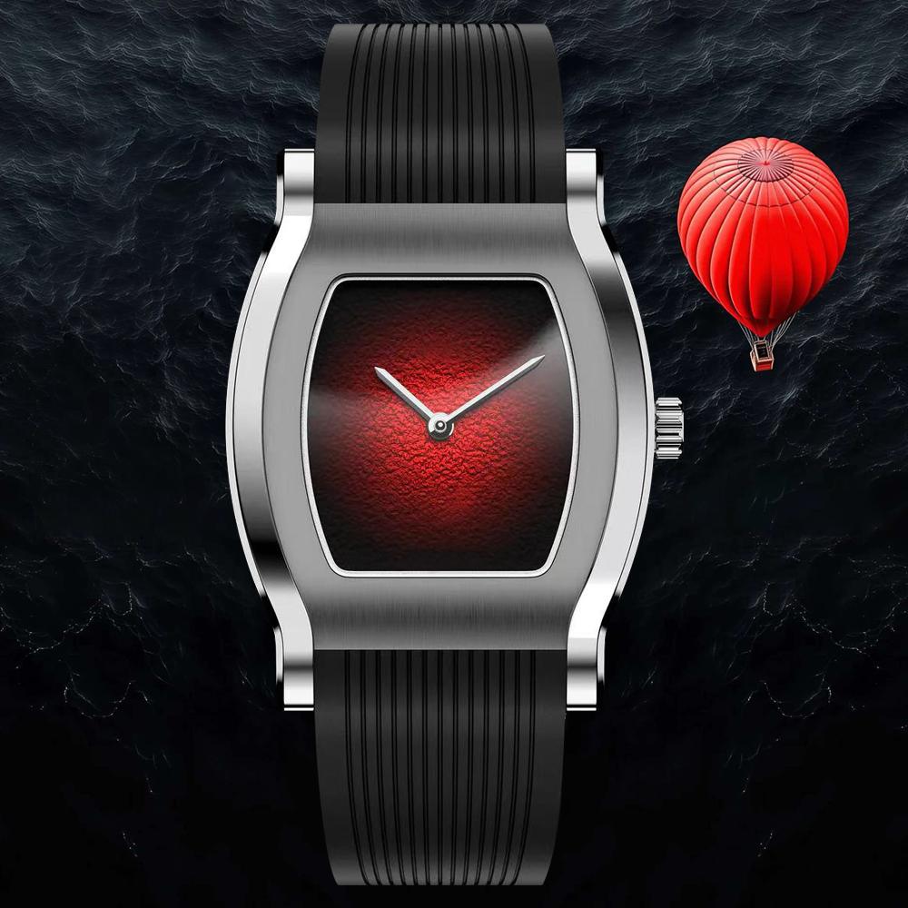 Luxury New Fashion Specht & Söhne Tonneau Men Watch Ultra-thin Stainless Steel Wristwatch Sapphire Crystal Reloj Hombre