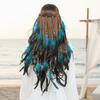Vibrant Orange Plumage Tribal Hair Extension Feather Hair Accessories  Travel Photography Prop