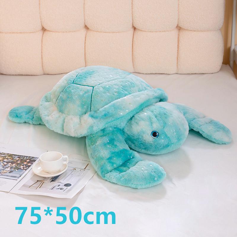 لعبة سلحفاة قطيفة كاواي محشوة حيوان ناعم وسادة سلحفاة بحرية وسادة ديكور منزلي هدية عيد ميلاد للأطفال الفتيات