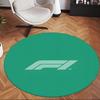 Formula 1 (14) Round Office Rug Decorative Floor Rug for Office Bedroom Living Room and Home Space