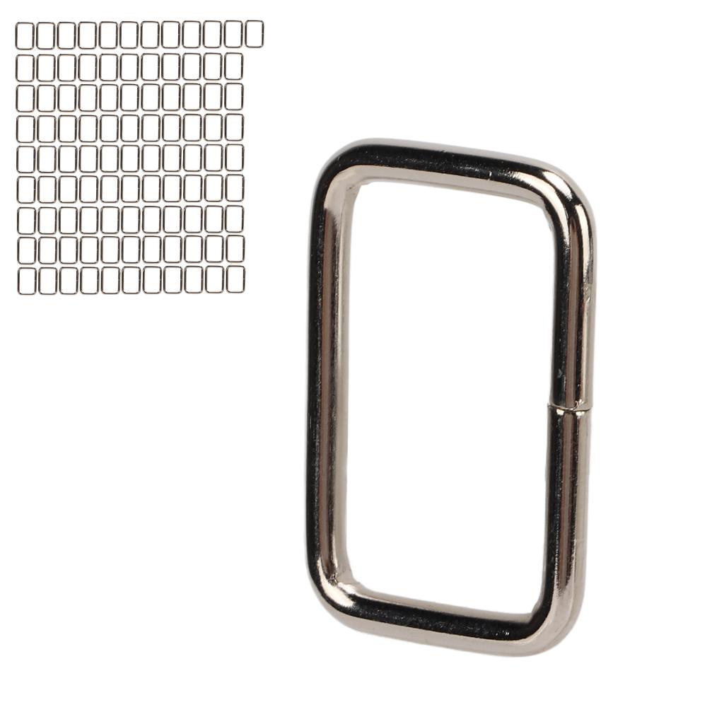 100 buc. Geantă dreptunghiulară Inel metalic cu buclă Robust Exquis Accesorii pentru bagaje pentru animale de companie pentru bagaje pentru animale de companie câine