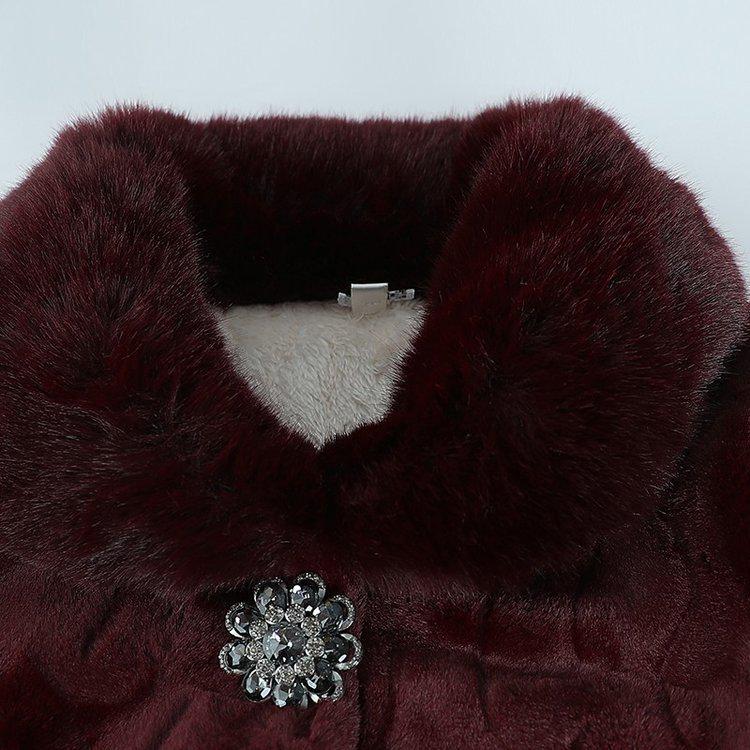 Women's Faux Mink Velvet Jacket: Versatile, Stylish Grandma-Inspired Autumn/Winter Top
