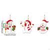 9 Pieces Christmas Wooden Hanging Ornaments Decoration with Holes Pendant Craft for Wall