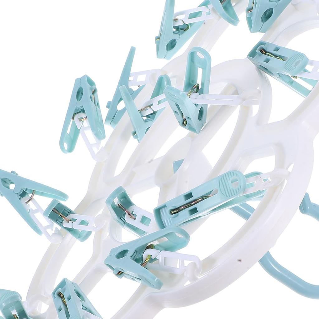 NUOLUX Windproof Drying Home Drip Hanger for Underwear and Small Convenient Laundry Tool Rack, 360-Degree Rotating, Socks, Hanger, Blue,