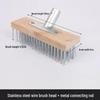 Long-Handled Stiff Bristle Wire Brush for Floors and Tile Cleaning