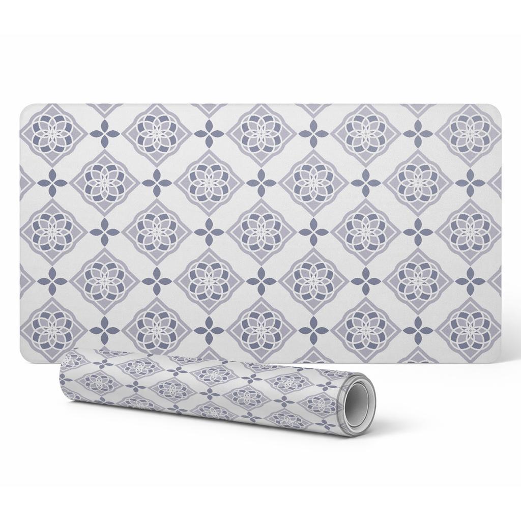 Desk Keyboard Mouse Protective Mat Geometric Flower 120X60 Cm
