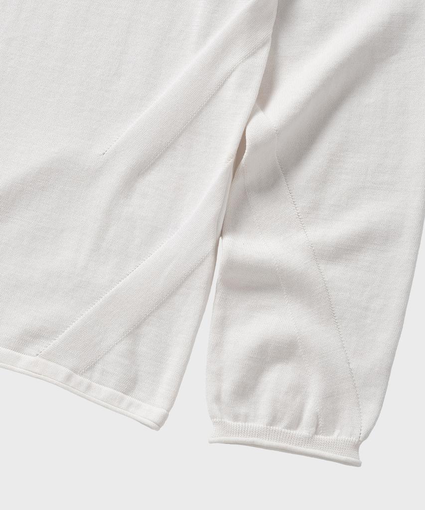 NONBLANK Fine Gauge U-Neck Ls Knit_White