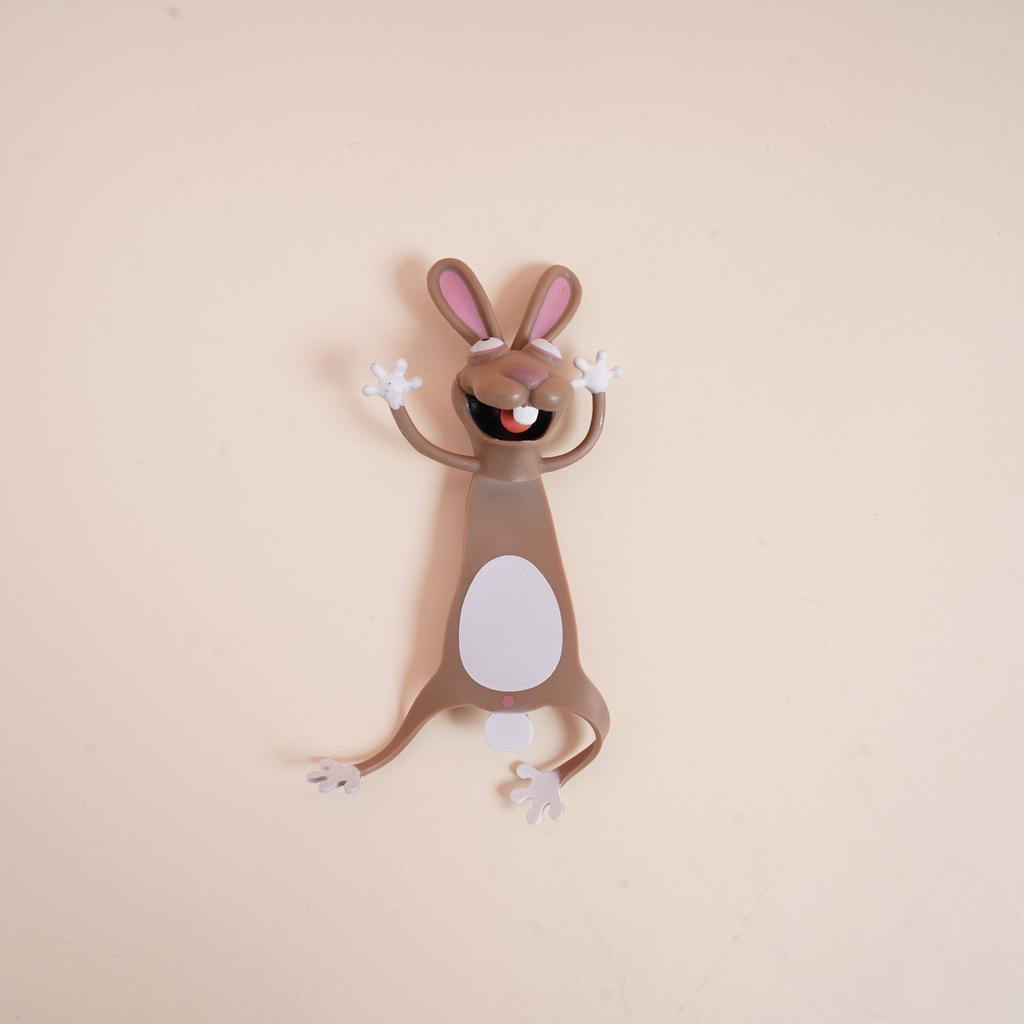 3D Cartoon Animal Bookmark Wacky Animal Bookmark Cute Squashed Bookmarks Reading Presents Party Gift Cartoon Panda Hippoa