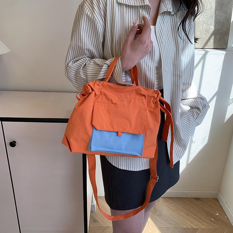 Korean Large-capacity Casual Backpack 2025 New Niche Design Tote Bag Student School Bag Crossbody Bag