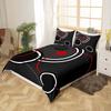 Modern Geometric Lines Three-Piece Quilt Cover Digital Printing Bedding Set Bed Cover