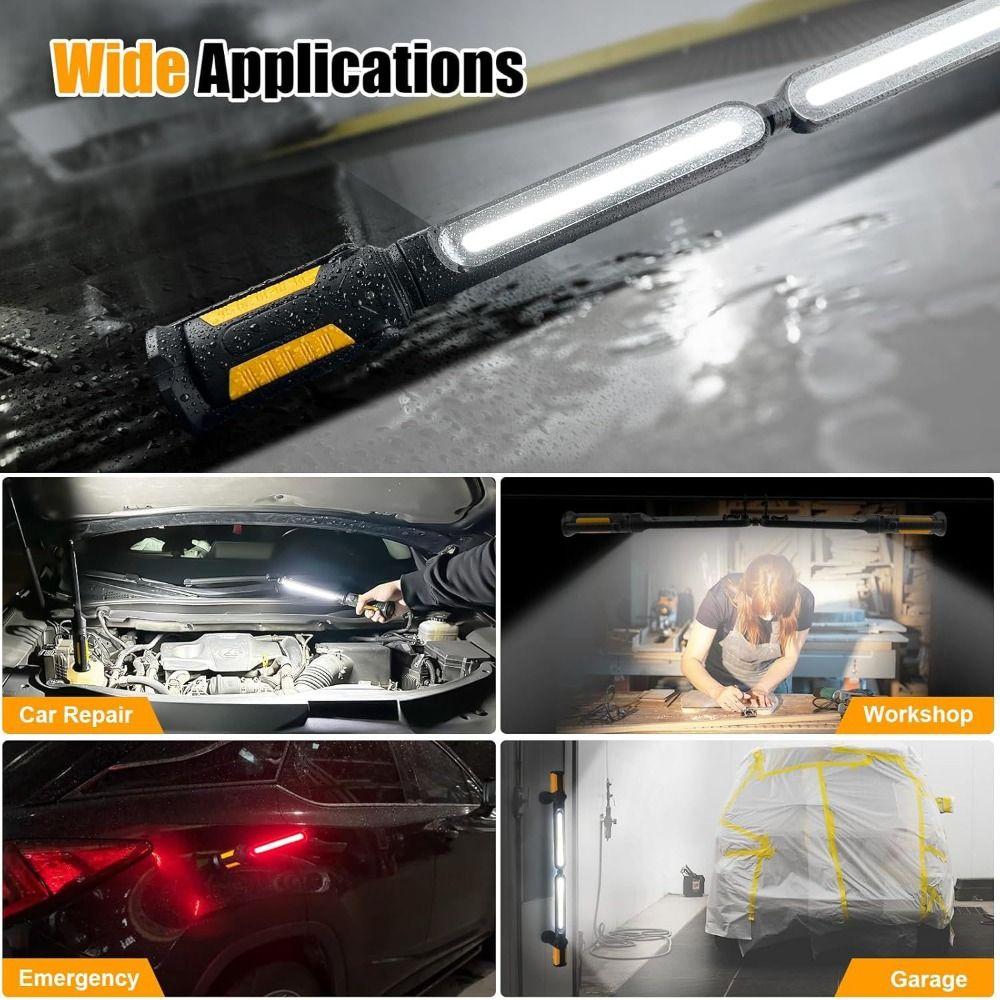 Magnetic Base Mechanic LED Work Light 4400mAh Rechargeable COB Charging Light Portable Use
