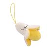 Portachiavi Peluche Banana Cartone Animato su Zaino Pelo Kawaii Banana Ciondolo per Donne Uomini Bambini Giocattolo Portachiavi Borsa Portachiavi Auto Regalo