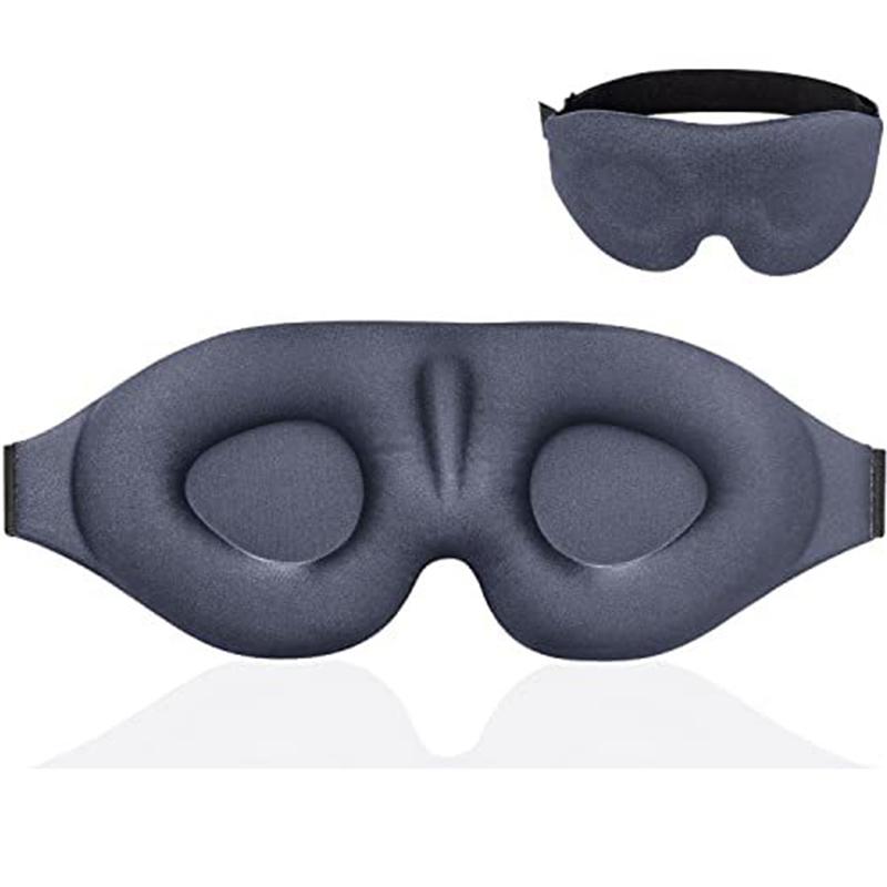 Unisex 3D Sleeping Eye Mask Soft Tiredness Relief Natural Sleep Blindfold Eye Cover Skin Care Tool for Comfortable Rest