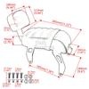 For Scout Bobber Twenty 2020-2024 Motorcycle Part Brown/Black Passenger Seat Backrest Leather Passenger Seat with Backrest Pad