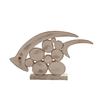 Decorative Wooden Fish Ornaments Hollow Design Coastal Style Fish Desktop Decoration Rustic Beach Style