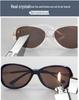 2025 Women's High-End Crystal Sunglasses with Tea-Colored Lenses and Full-Frame Protection