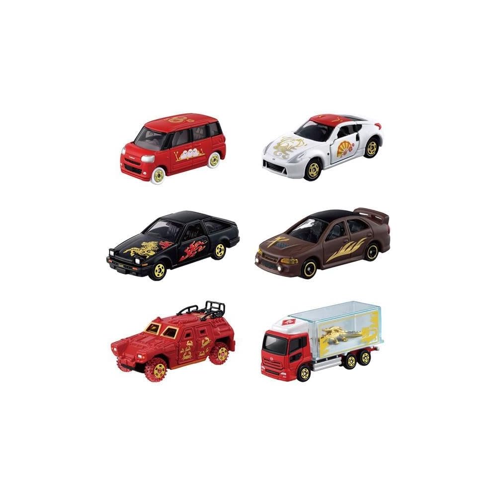 

Fukubai Tomica 6 Piece Set Box Toy Cars Collectible Miniature Vehicles