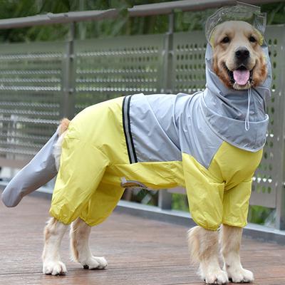 Dog Raincoat Hooded Dogs Rain Coat Dog Costumes for Large Dogs Tail All Cover Waterproof Raincoat Golden Retriever Accessories
