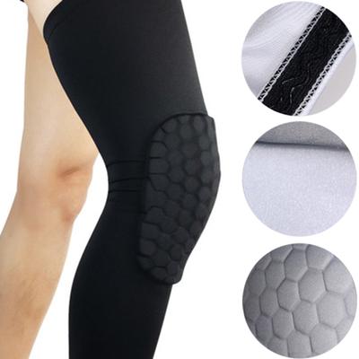 1 Stück atmungsaktive Sport-Fußball-Basketball-Knieschoner Waben-Beinstütze