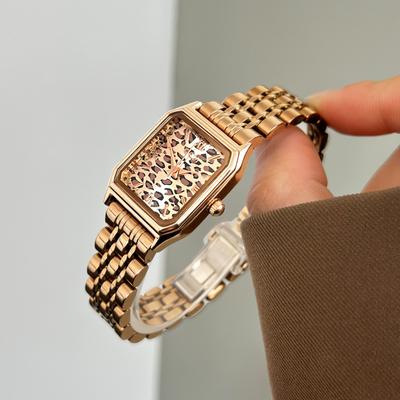 Fashion Trend Simple Square Quartz Watch Female Texture Steel Belt Casual Versatile Niche Premium Sense
