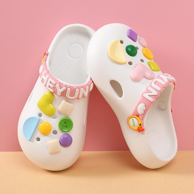 

Adorable Eva Childrens Clogs For Girls Soft Summer Beach Shoes With Breathable Design White,30/31
