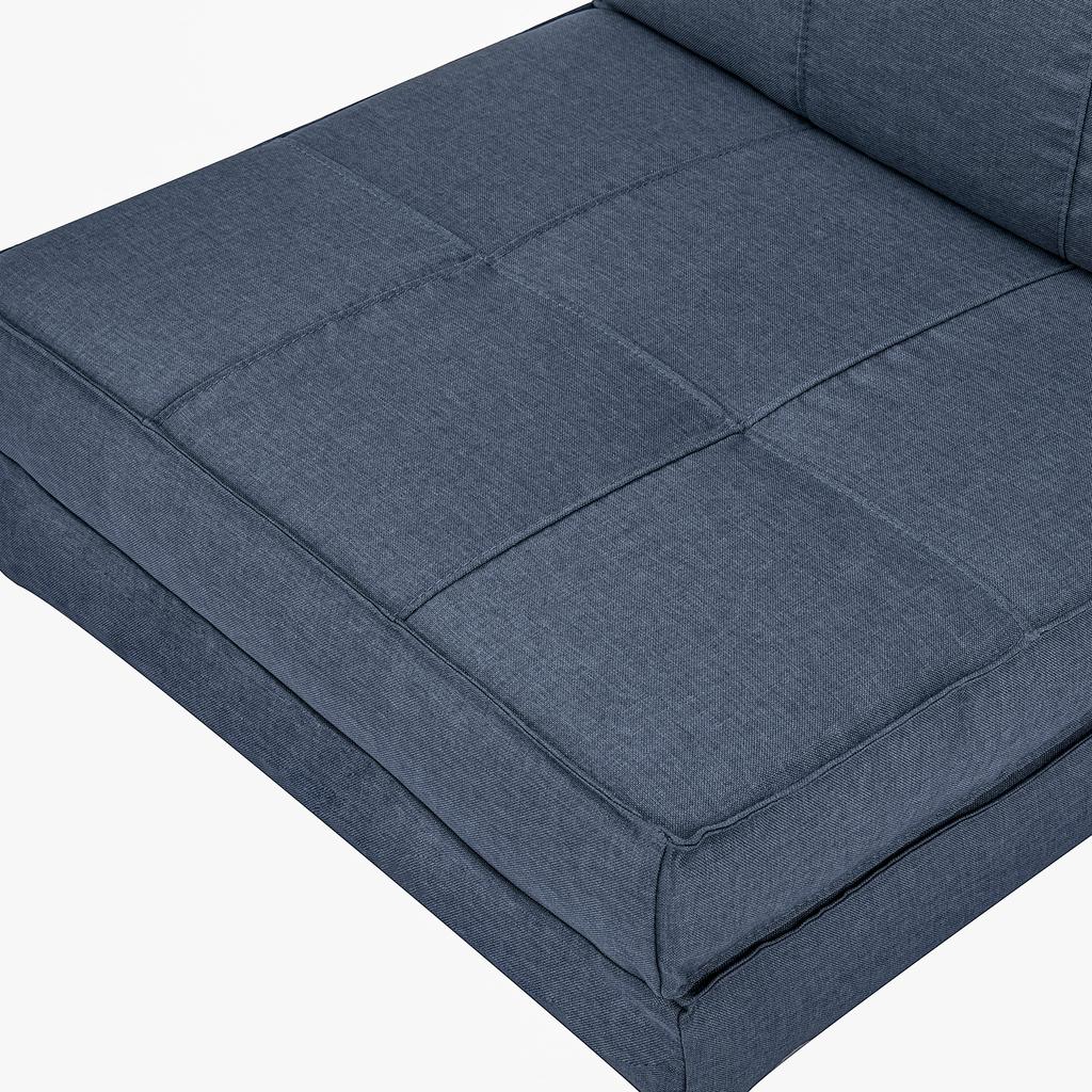 Floor Sofa Foldable Sleeper Chair Floor Chair 5-Level Adjustable Folding Chair Sofa Bed Sofa Bed Single Sofa Blue 61 X 73 X 58 Cm