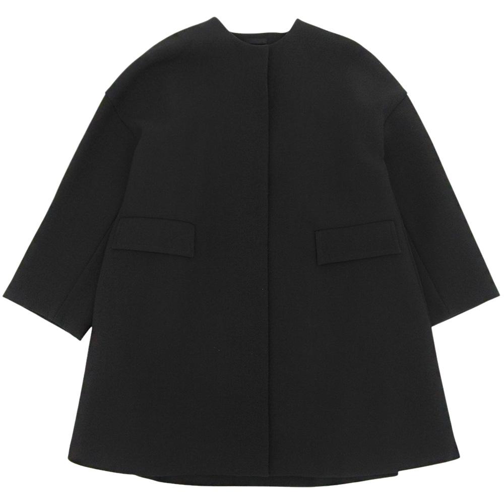 LE PHIL Excellent Condition Collarless Bonded Coat, Women's, Black, Item Number 1, Item Number 534-0252007 Coat 1 blackUsed
