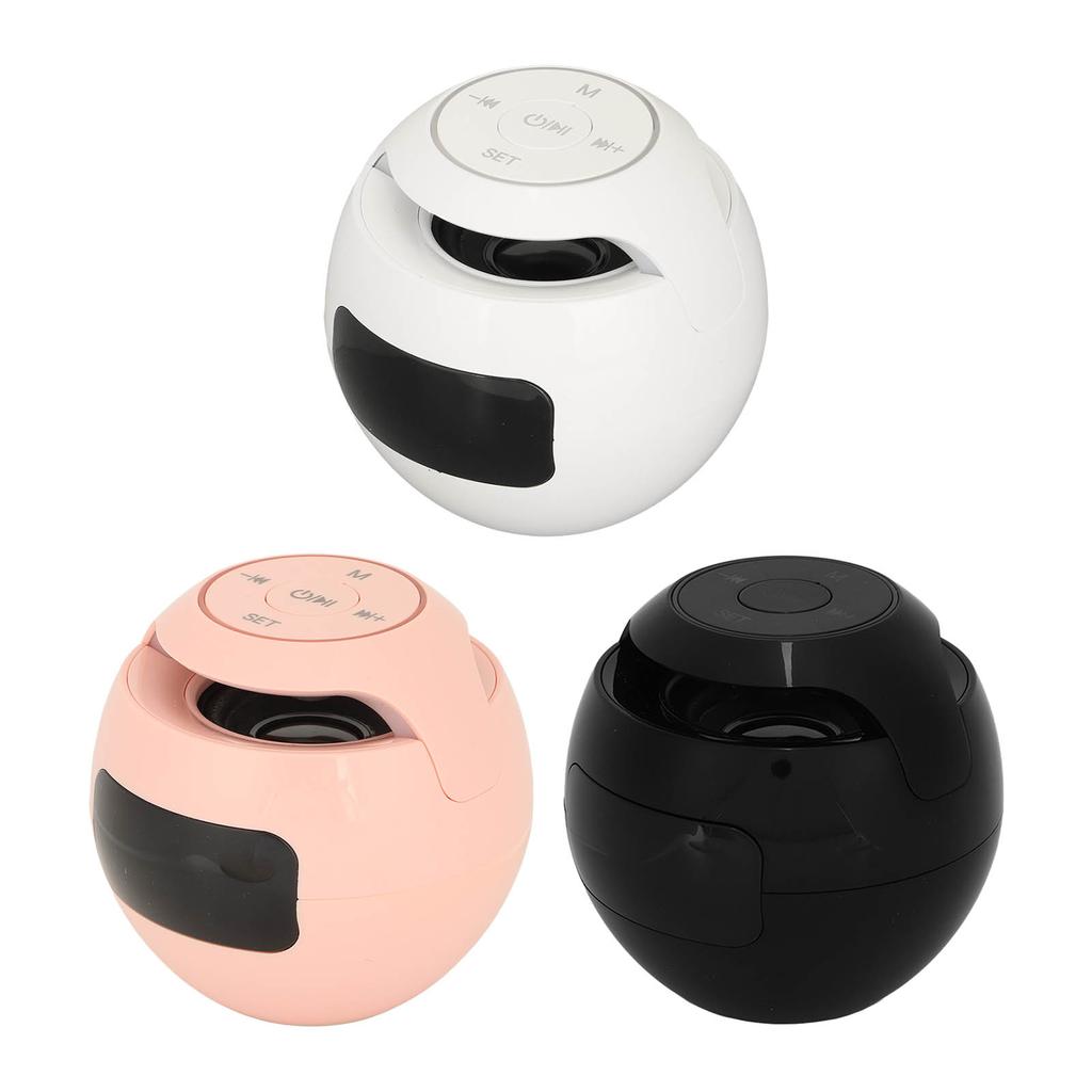Bluetooth Alarm Clock Speaker Colorful Mini Portable Household Wireless FM Radio With Voice Announce