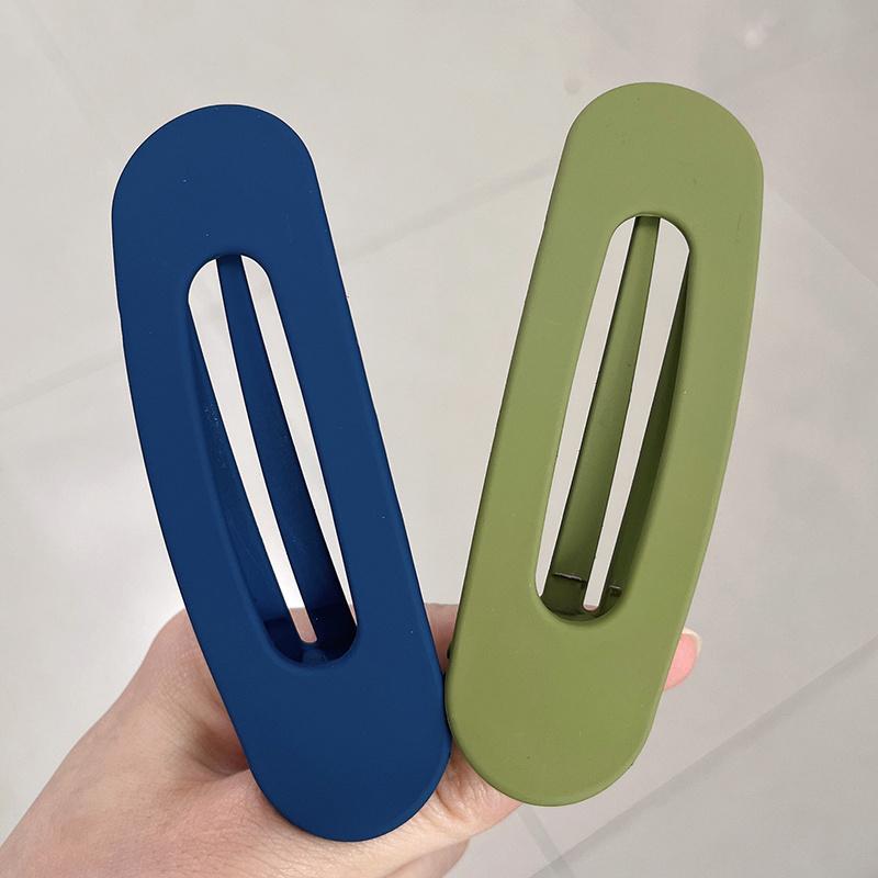 

2 шт. Корейские матовые женские заколки-невидимки, большие матовые зажимы, заколки для челки, аксессуары для волос для девочек