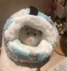 moin moin Hamster, Bird, Squirrel, Small Animal House, Heart-Shaped Bed | Fluffy and Warm Winter Bed with Insole, Hanging, 2-Way Use / 14x11x12cm (Blu