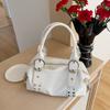 Spicy Girl Vintage Underarm Bag Y2K Motorcycle Bag Portable Retro Rivet Shoulder Bag  Girls