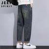 JEEP SPIRIT Men's American Retro Tapered Jeans