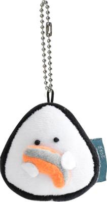 Ippinsha Gyutto Onigiri-san Saumon Onigiri-san Peluche Mascotte Mini avec Chaîne, Cadeau 47032